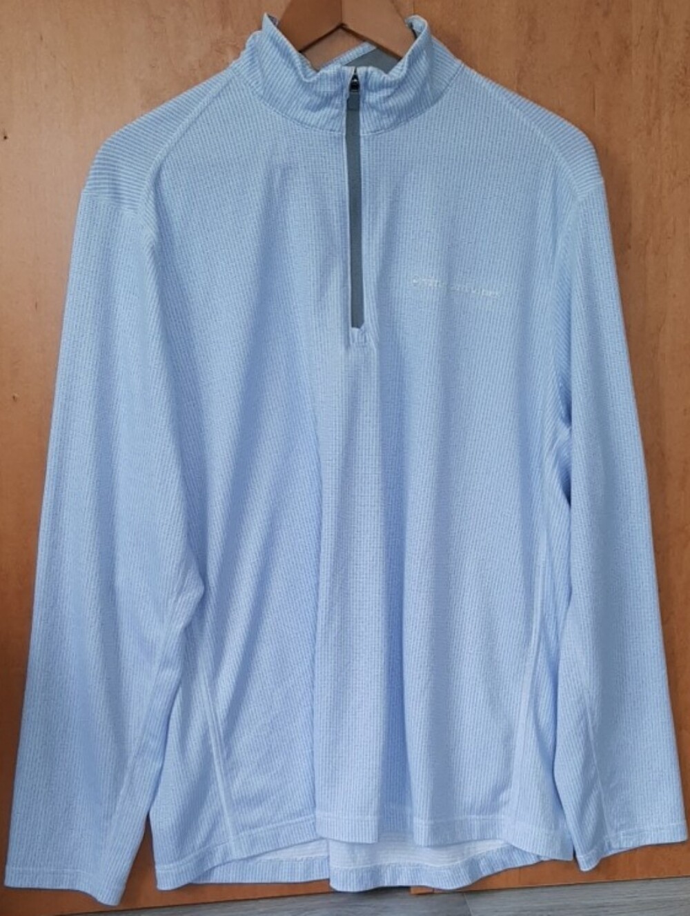 Vineyard Vines Men’s XL OTG On The Go Sankaty Quarter Zip Blue White Striped